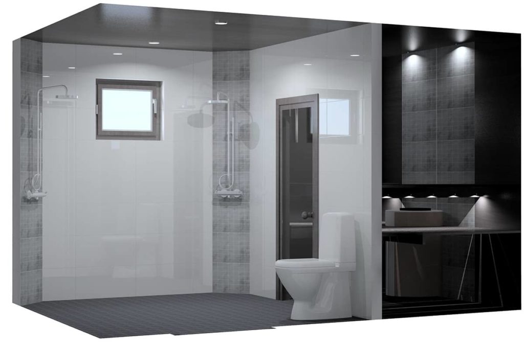 3D-suunnitelma kylpyhuoneesta